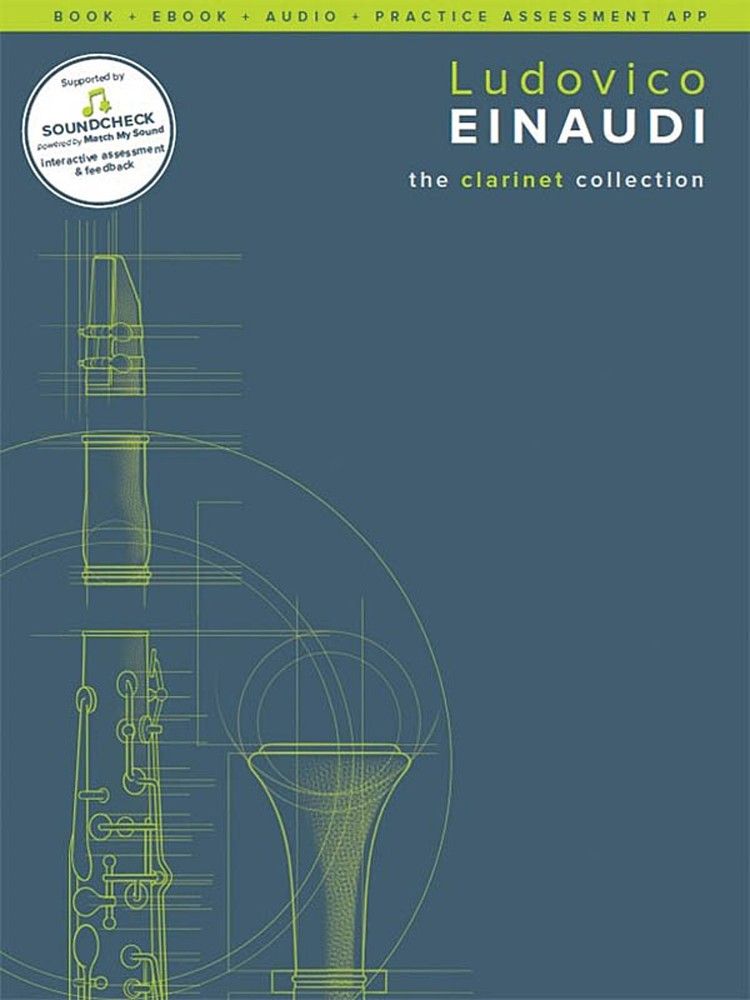 Ludovico Einaudi Clarinet Collection Score & Part Piano Sheet Music Book & Audio