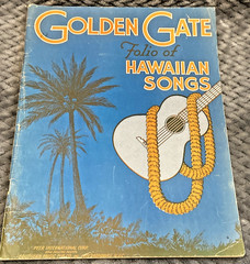 Hawaiian Vintage Golden Gate Folio Of Hawaiian Songs Music Book 1941 Guitar