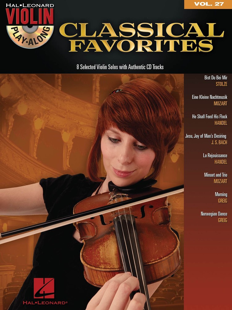 Classical Favorites Violin Play-Along Vol 27 Fiddle Sheet Music Book CD Pack