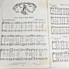 World Famous Christmas Songs Piano Vocal Red Songbook Music Songs 1957 Vtg MCM