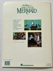 Disney Little Mermaid Piano Vocal Songbook 1990 Hal Leonard