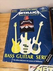Metallica Bass Guitar S, Master of Puppets, And Justice For All Guitar Tab Books