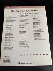 The Vocal Library The Sacred Collection Richard Walters Hal Leonard Soprano High