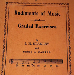 Rudiments of Music and Graded Exercises (Sheet Music) by J. H. Stanley, Carter