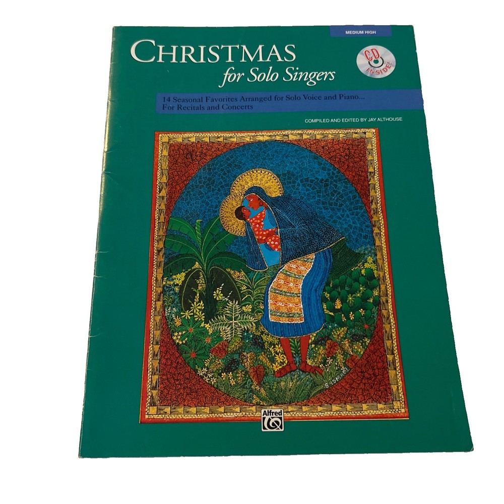 Christmas For Solos Singers Medium High Voice Alfred Sheet Music Book No CD