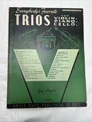 Vintage Amsco Trio Sheet Music Lot of 3 Violin Piano Cello Jay Arnold