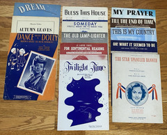 Vintage 1940&rsquo;s Dream Star Spangled Banner Someday Sheet Music Lot 13 Piano USA