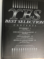YES BEST SELECTION Japan Band Score Book Guitar Tab