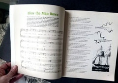 Vintage 1967 Folksong Festival Music Book for Piano & Guitar 47 Songs Softcover