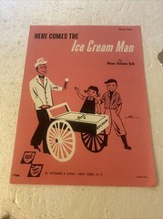 Here Comes The Ice Cream Man Sheet Music 1958 excellent condition