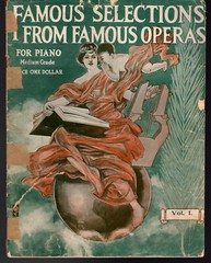 6 Antique & Vintage OPERA Music Books & BROADWAY SHOW TUNES Playbills