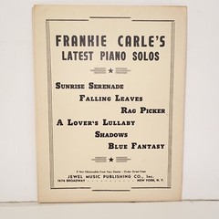 Vintage 1939 Sunrise Serenade Sheet Music by Jack Lawrence & Frankie Carle
