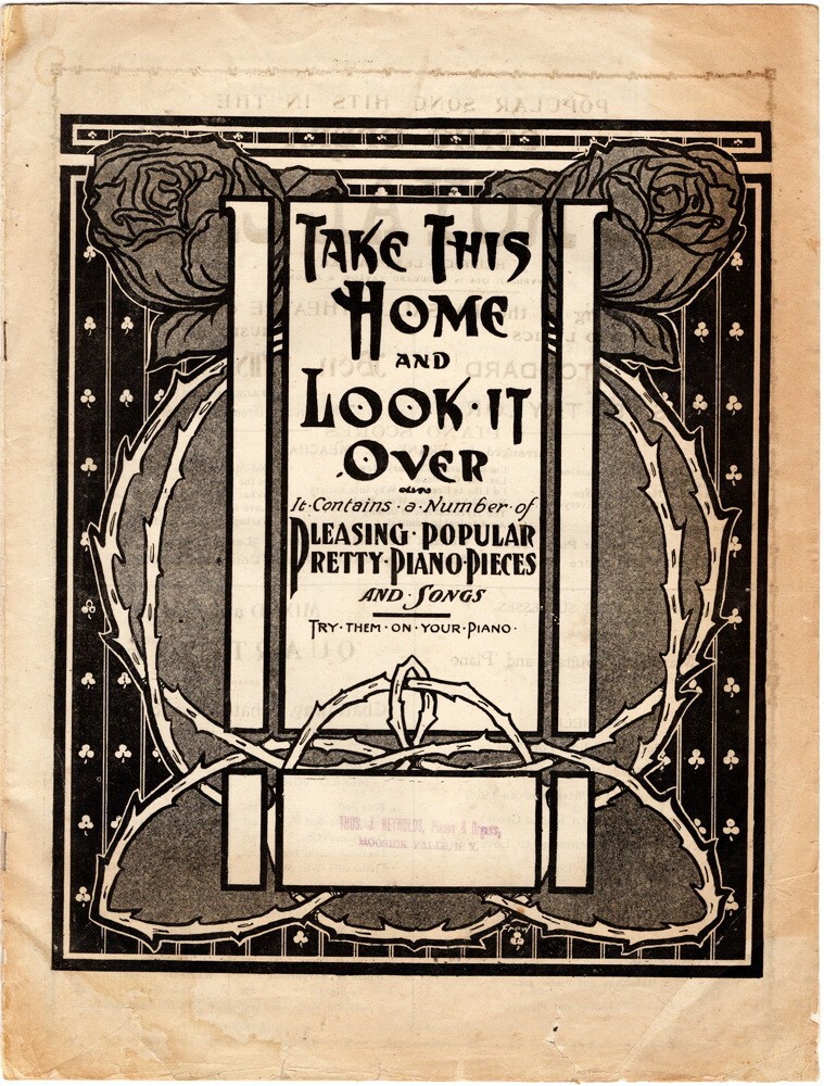 Take This Home and Look It Over », 1904, F. B. Haviland & Co. Sample Song Book