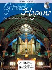 Great Hymns French Horn Solo Christian Sheet Music Play-Along Book CD Pack