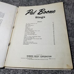 Pat Boone Sings Songbook P/V/G Robbins Music Corp 1957 64pp