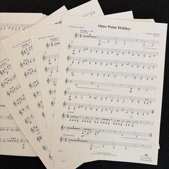 Otter Point Holiday Robert Sheldon Concert Band Score Parts Grade 4 Alfred
