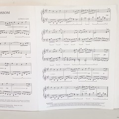 Vintage 1989 Gentle Blossom Piano Solo Sheet Music by Alfred Cahn