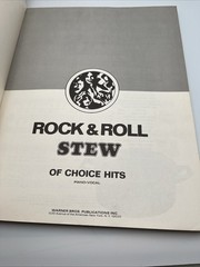 Rock and Roll Stew Of Choice Hits, Thirty-Eight Songs Piano Songbook Vocal VTG