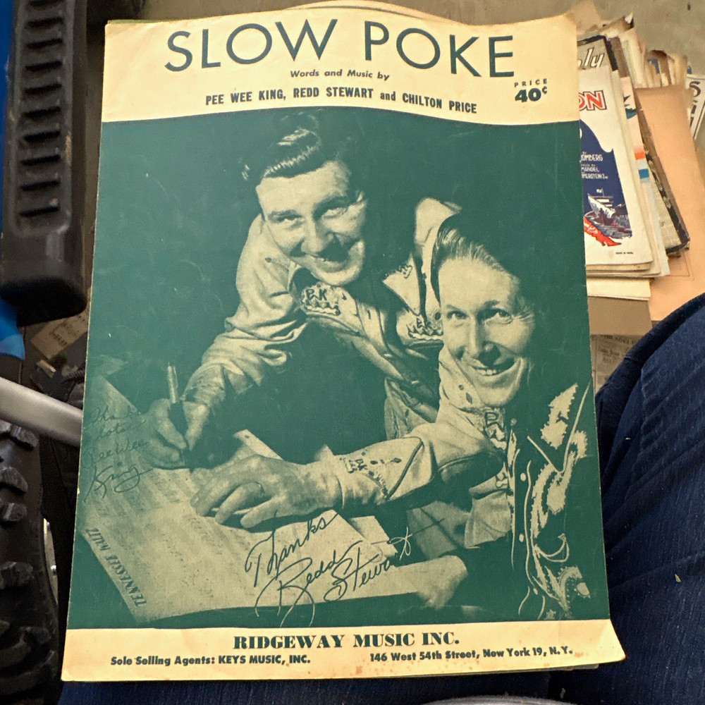 Ridgeway Music Inc. Slow Poke Sheet Music Country Piano/Voice Solo MPN 146