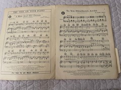 To You Sweetheart Aloha by Harry Owens 1939 vintage sheet music