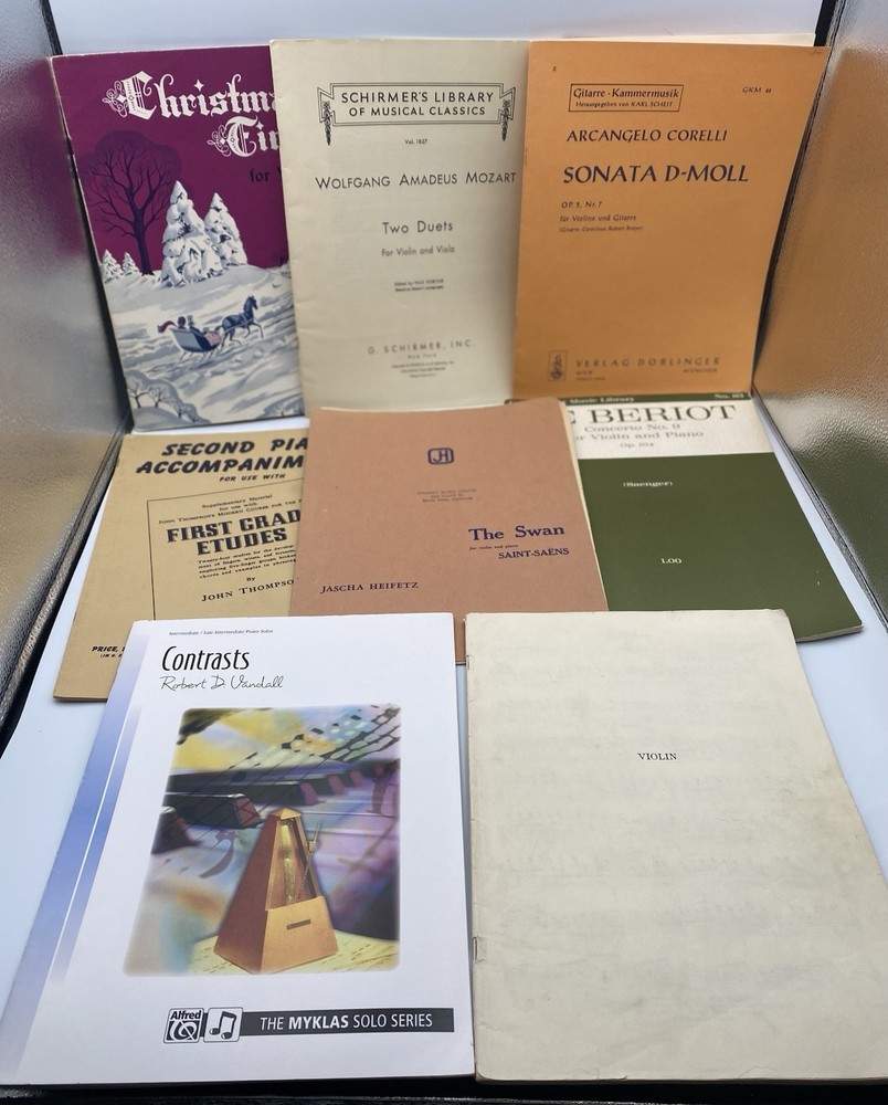 Lot of 8 Vintage Piano Violin Books