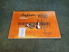Vintage 1987 Rhythm Pitch Notation Carts Large Classroom Size Music Works OOAK