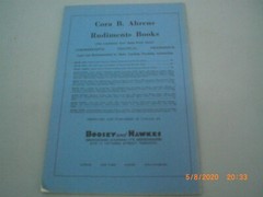 Cora B. Ahrens Rudiments of Music Book Seven Vintage Boosey & Hawkes Music