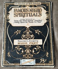 1924 Famous Negro Spirituals Hugo Frey Sheet Music Book Robbins-Engel