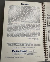 YOUTH SINGS 1951 Christian/Gospel Music Book, spiral bound, 128 pages, hymns +
