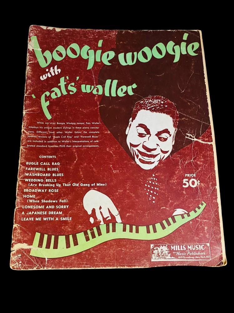 Fats Waller Boogie Woogie With Song Music Book 1941 9 Songs 32 Pages Bugle Call