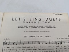 Vtg Sheet Music Lot Gospel Duets Low Voice Solos Let&rsquo;s Sing Duets Treble Trios
