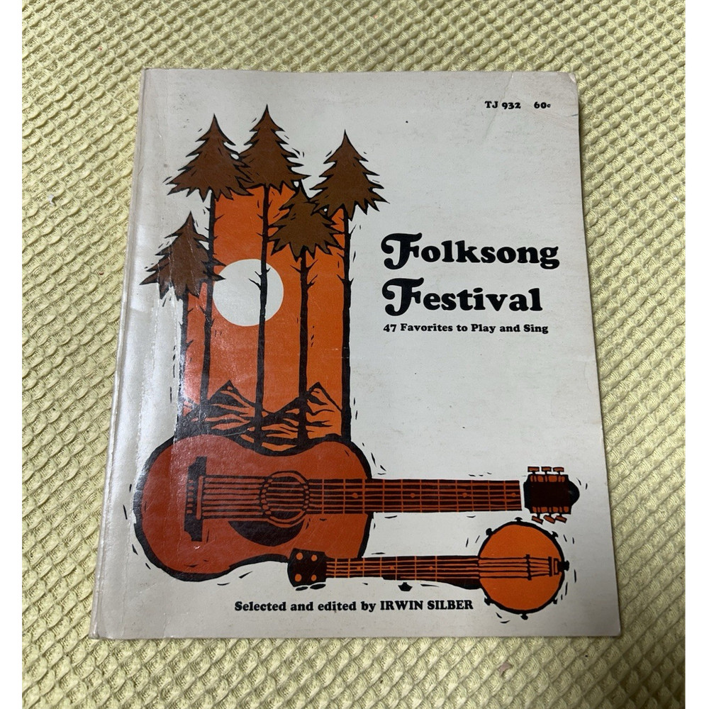 Vintage 1968 Folksong Festival Music Book Irwin Silber Scholastic