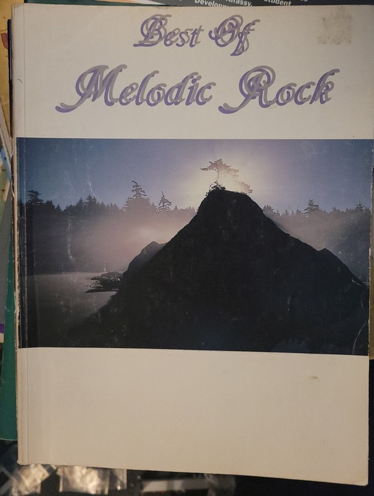 BEST of Melodic Rock Piano/Vocal/Guitar Music Book 1985 Warner 128 pages G139