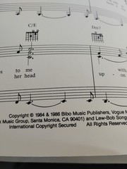 Huey Lewis & The News Doing It All For My Baby Guitar Vocal Sheet Music Rare