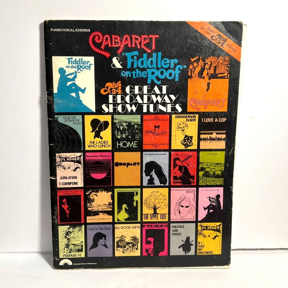 Cabaret Fiddler On The Roof Plus 24 Great Broadway Show Tunes Songbook