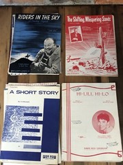 Vintage Sheet Music LOT 48 Pcs of Folk Pop Movies Musical Paper Ephemera