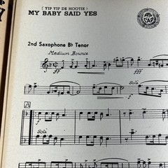 My Baby Said Yes by Walters & Robin 1945 Leeds Sheet Music Piano Guitar Drums