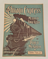 Antique 1905 Sheet Music – The Chicago Express (Train) March / Two-Step