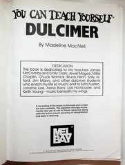 You Can Teach Yourself Dulcimer Songbook Mel Bay MB94304 1989