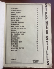 Stephen Stills Vintage Guitar Tab Tablature Music Sheet Songbook
