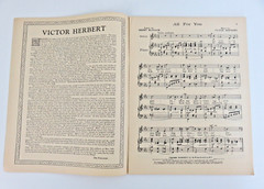 Victor Herbert Song Album Book II 1938 M. Witmark & Sons
