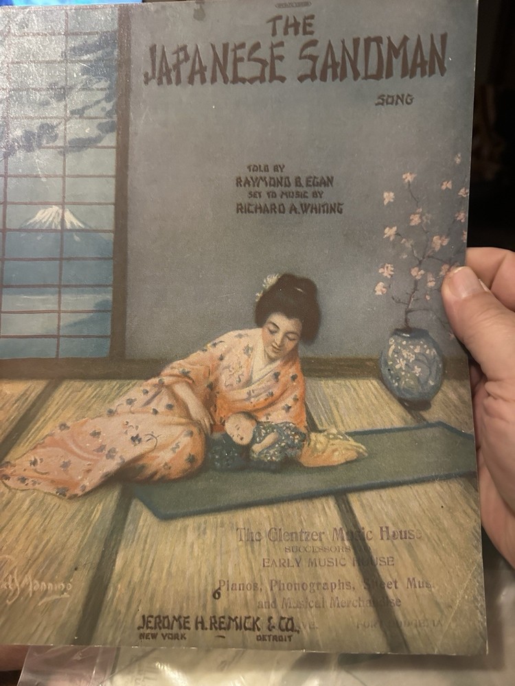 K 1920 Oriental Exotic Sheet Music JAPANESE SANDMAN by Richard Whiting