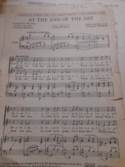 O KEEFE/ AT THE END OF THE DAY/ FOR 2 PART FEMALE VOICES AND PIANO