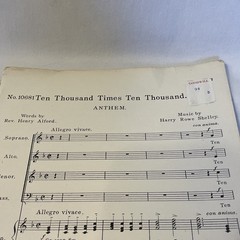 1904 Harry Rowe Shelley Ten Thousand Times Ten Thousand Sheet Music Mixed Voices