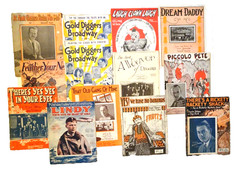 Lot of 13 – Novelty piano pieces – 1920&rsquo;s – Novelty, fox trot, musicals +