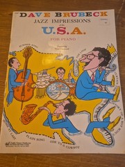 Dave Brubeck Jazz Impressions of the U.S.A. For Piano Vintage Sheet Music Book
