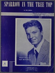 1951 GUY MITCHELL Sheet Music SPARROW IN THE TREE TOP Bob Merrill