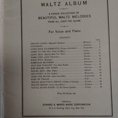 Vintage Sheet Music Book c1935 Round the World Waltz Album 56 Pages Piano